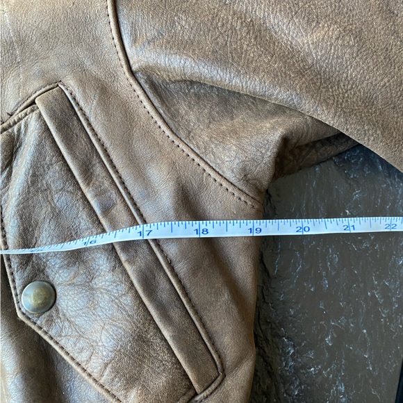 Vintage Laurence Roy brown belted leather jacket size S - Picture 13 of 16